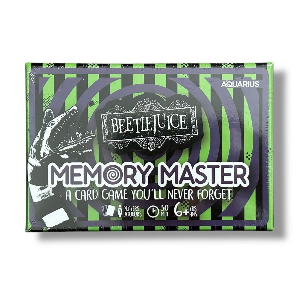 NEW Beetlejuice Memory Master Game Sealed Aquarius‎